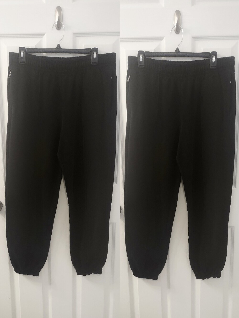 2-pack Old Navy Dynamic Fleece Pleated Jogger Black Sweatpants Size M